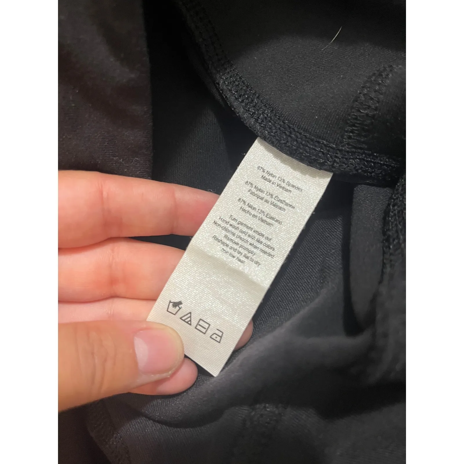 Alo Yoga Airbrush Leggings Black‎ Reflector Stripes Wavy Size XS Athletic Black - Image 3