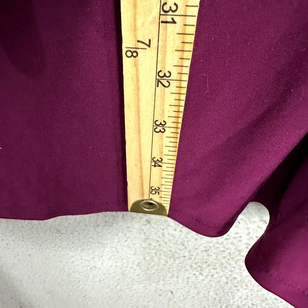 Vintage Lauren  Womens Faux Wrap Dress Knee Length Size 10 Ruffle - Image 6