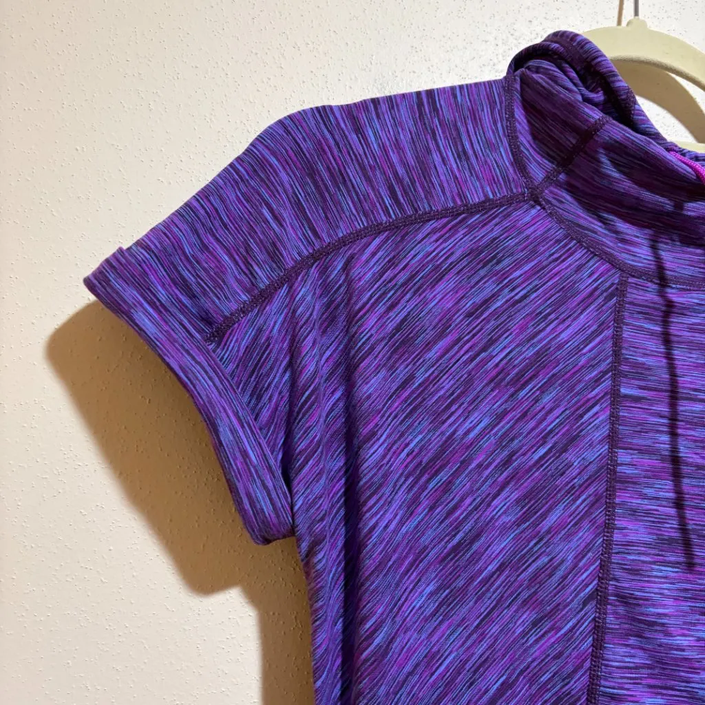 Title Nine Wildflower Purple Space Dye Bonny Tunic Dress Hoodie - Image 5