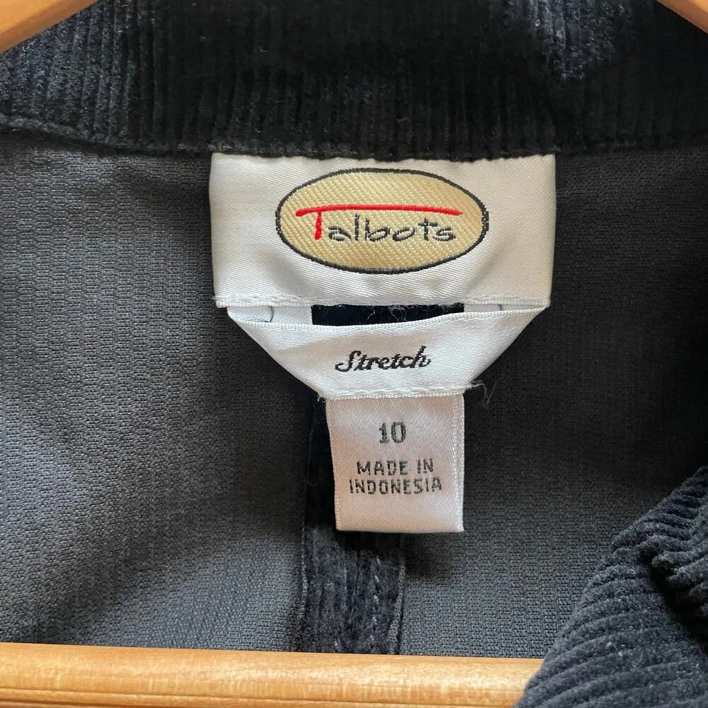 Vintage Blazer Corduroy Black Size 10 - Image 7