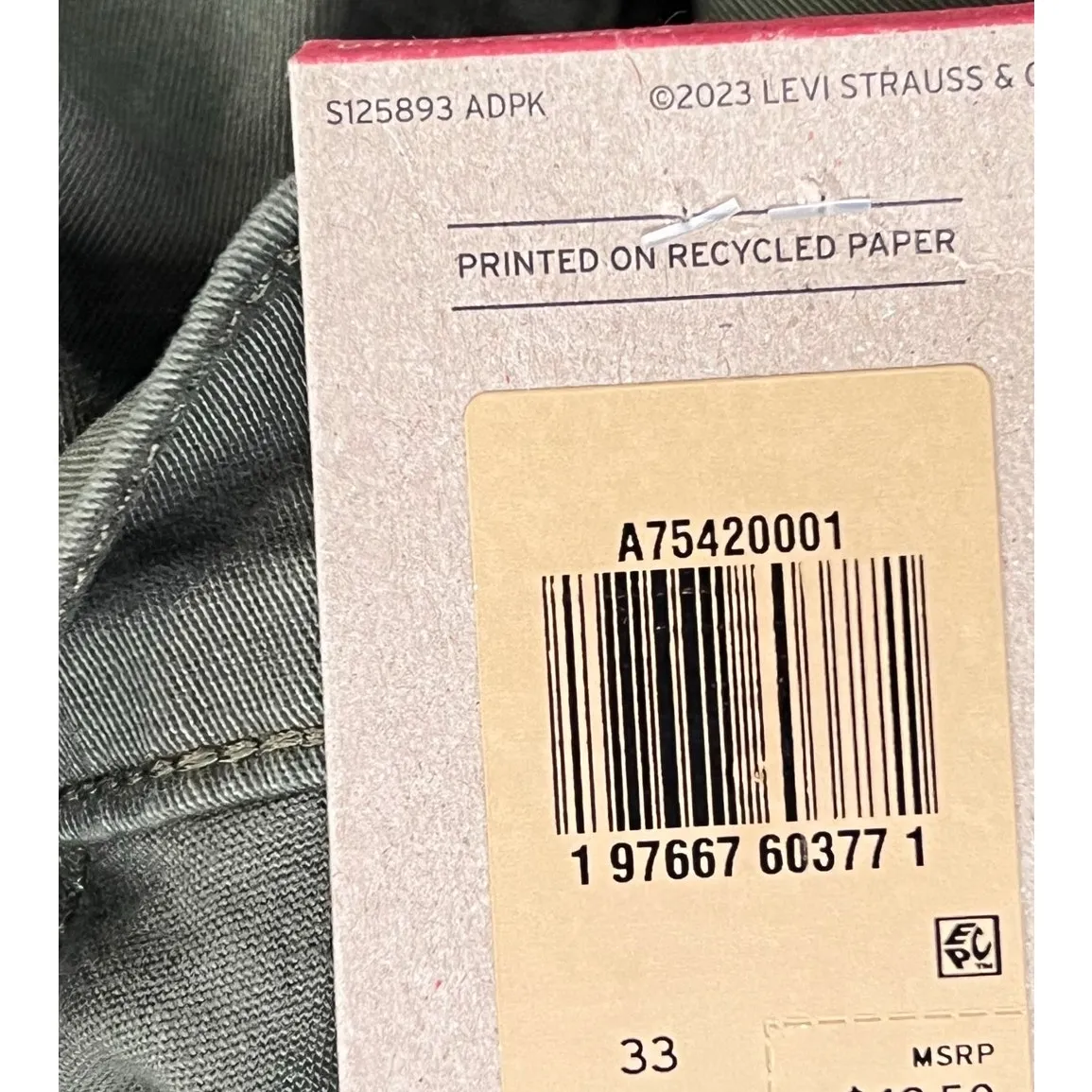 Levis Utility Shorts Womens 33 Olive Green Twill Pockets Urban Explorer Casual - Image 10