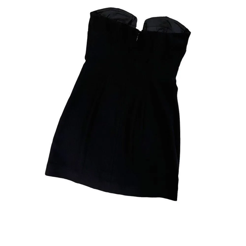 L'Academie Cosme Mini Dress in Black‎ - Image 5