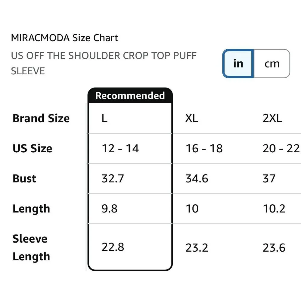 NEW Off The Shoulder Puff Sleeve Blouse Chiffon Crop Top XL White - Image 3