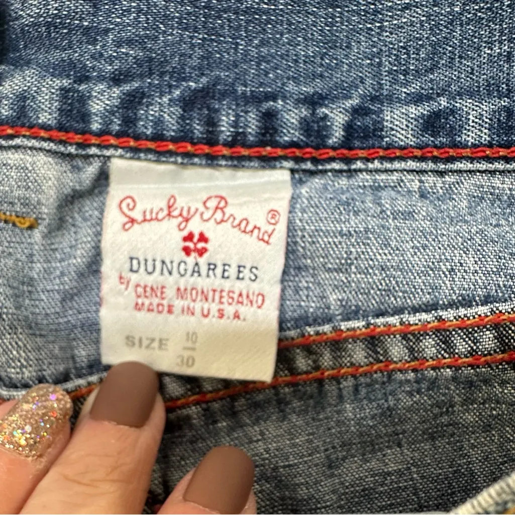 VTG Lucky Brand Sz 10 Peanut Pant Lower Rise Long Flare Women’s Jeans USA 90s - Image 4