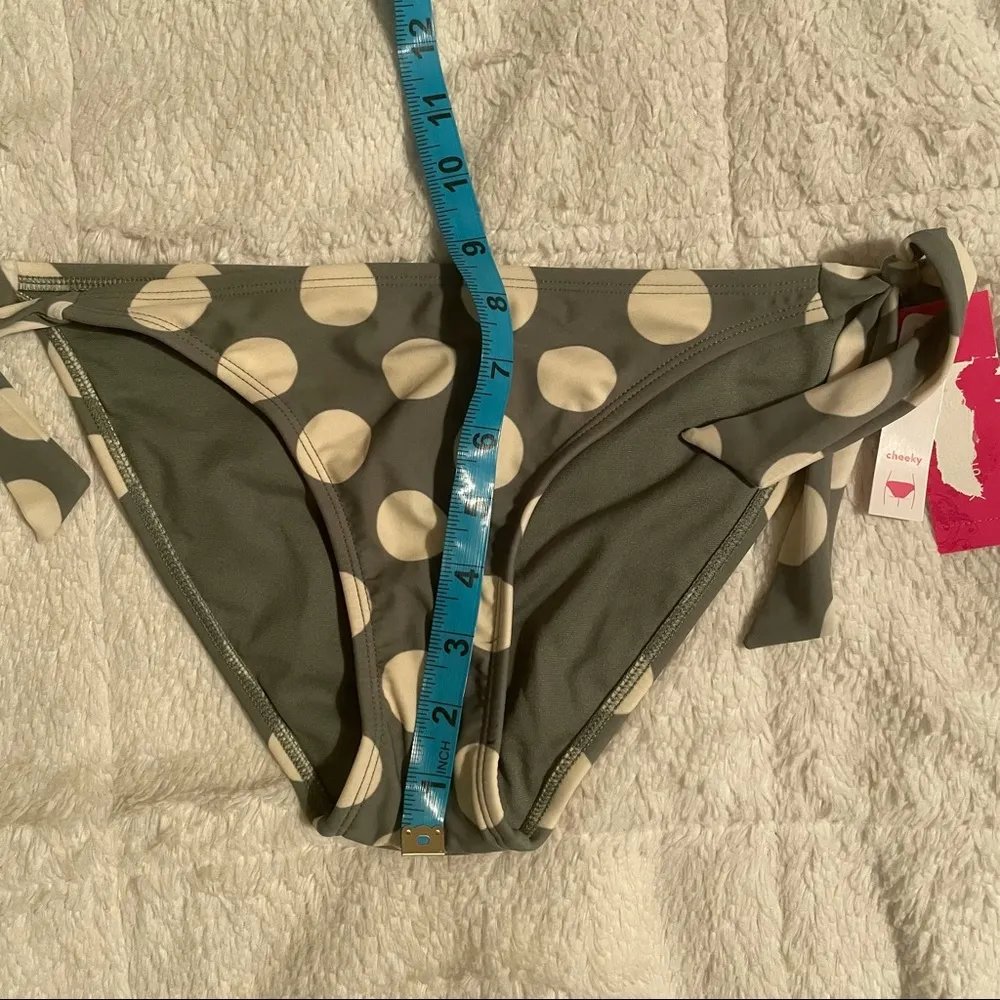 Xhilaration Olive Dot Bikini Bottoms - Image 3