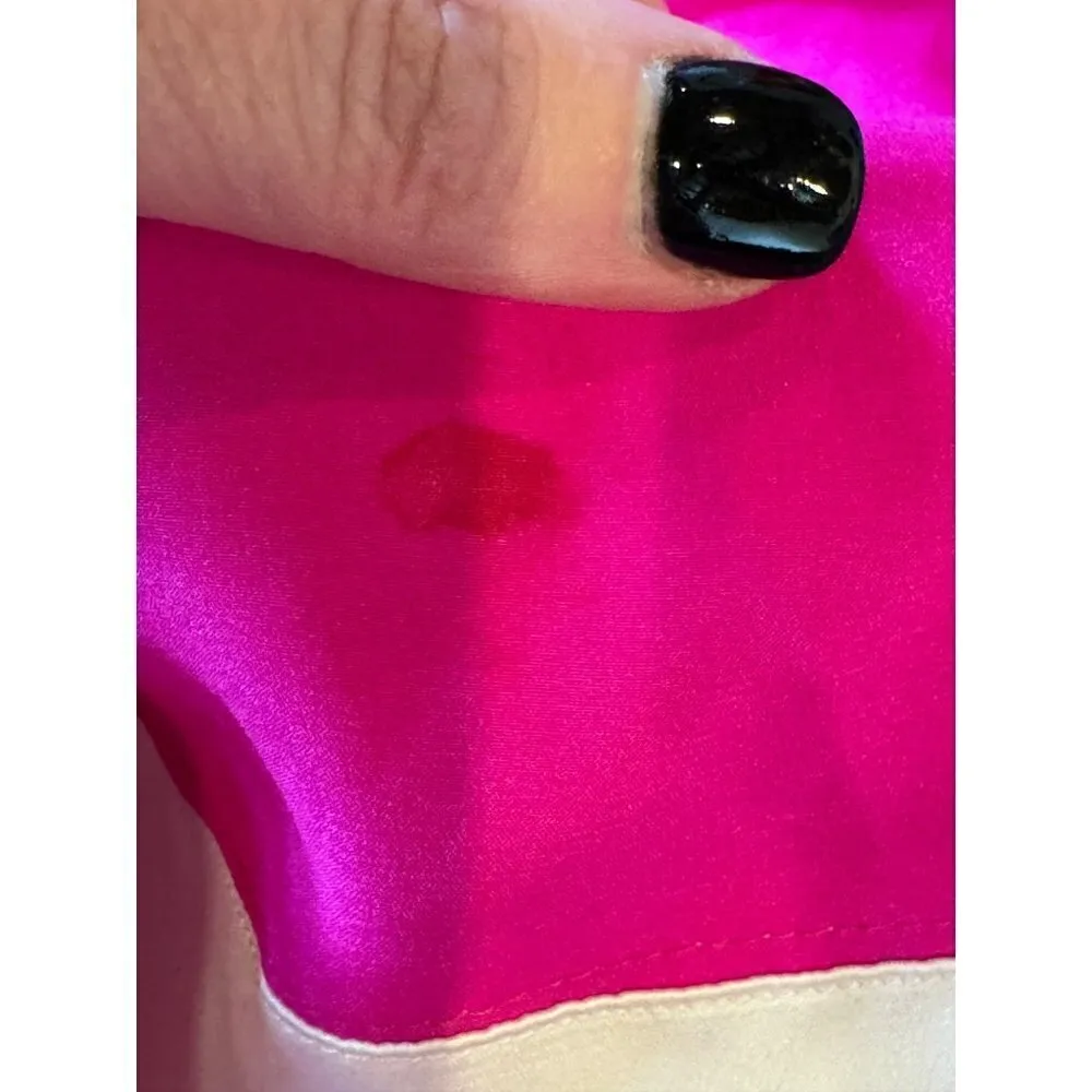 Jay Godfrey Hot Pink Silk Ruched Gathered Sides Mini Skirt Size 4‎ - Image 8