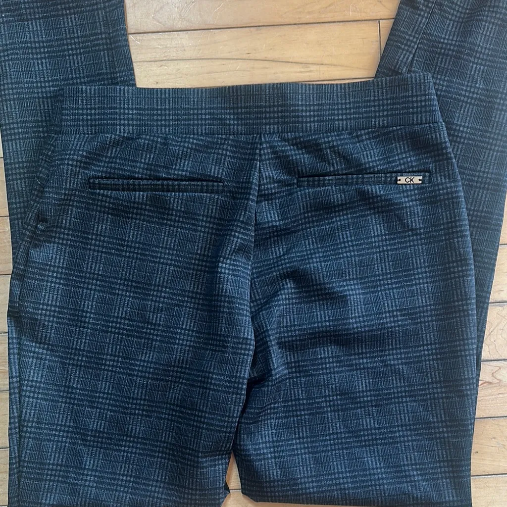 Calvin Klein  Gray Black Houndstooth Pull‎ On Pants | 6 - Image 5