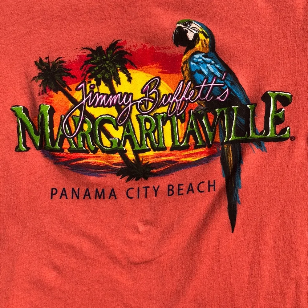 Jimmy Buffet’s Margaritaville Panama City Shirt Orange - Image 4