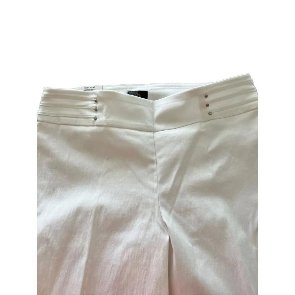 JM Collection  WHITE TUMMY CONTROL PANTS SIZE M-S - Image 8