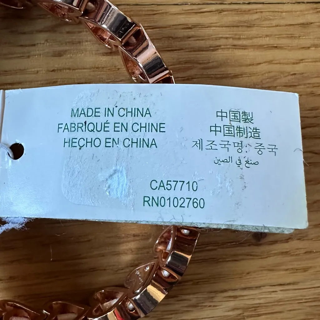 NWT Kate Spade Heritage Spade Heart Stretch Bracelet Rose Gold Tone OS - Image 7