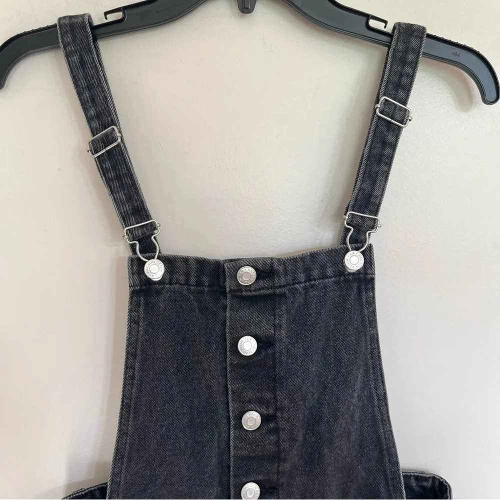 Pac Sun Women’s Black Denim Overall‎ Mini Dress Size Small - Image 14