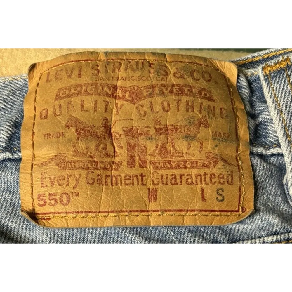 Vintage Levi's 550 Mom Jeans, Tapered Leg, Women's Size 12 MIS S, Blue Denim - Image 3