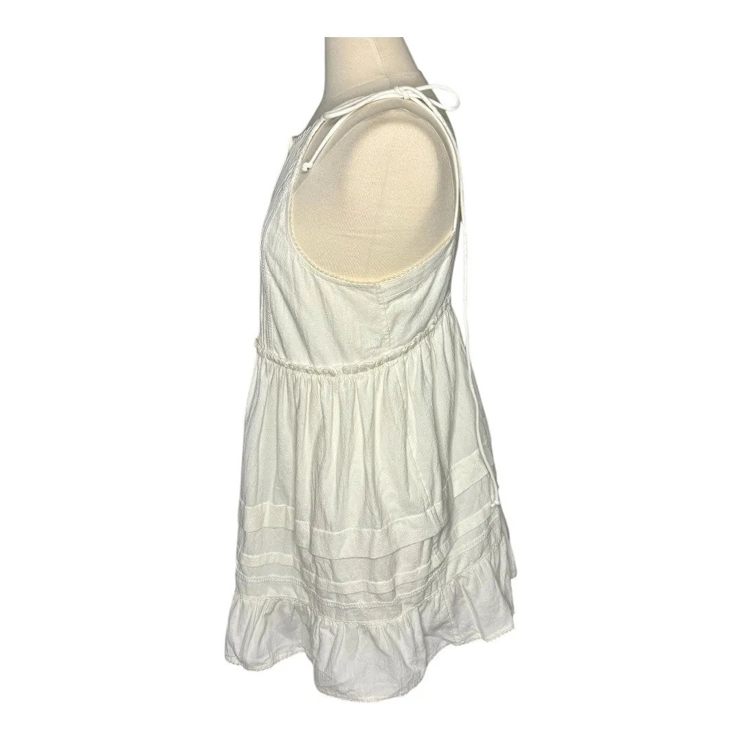 Free‎ People Desert Days Mini Dress White Sleeveless Halter Women Size Small - Image 10