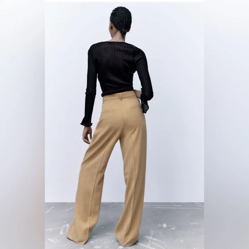 Zara Tan Chinos‎ Relaxed Fit Lightweight - Image 4