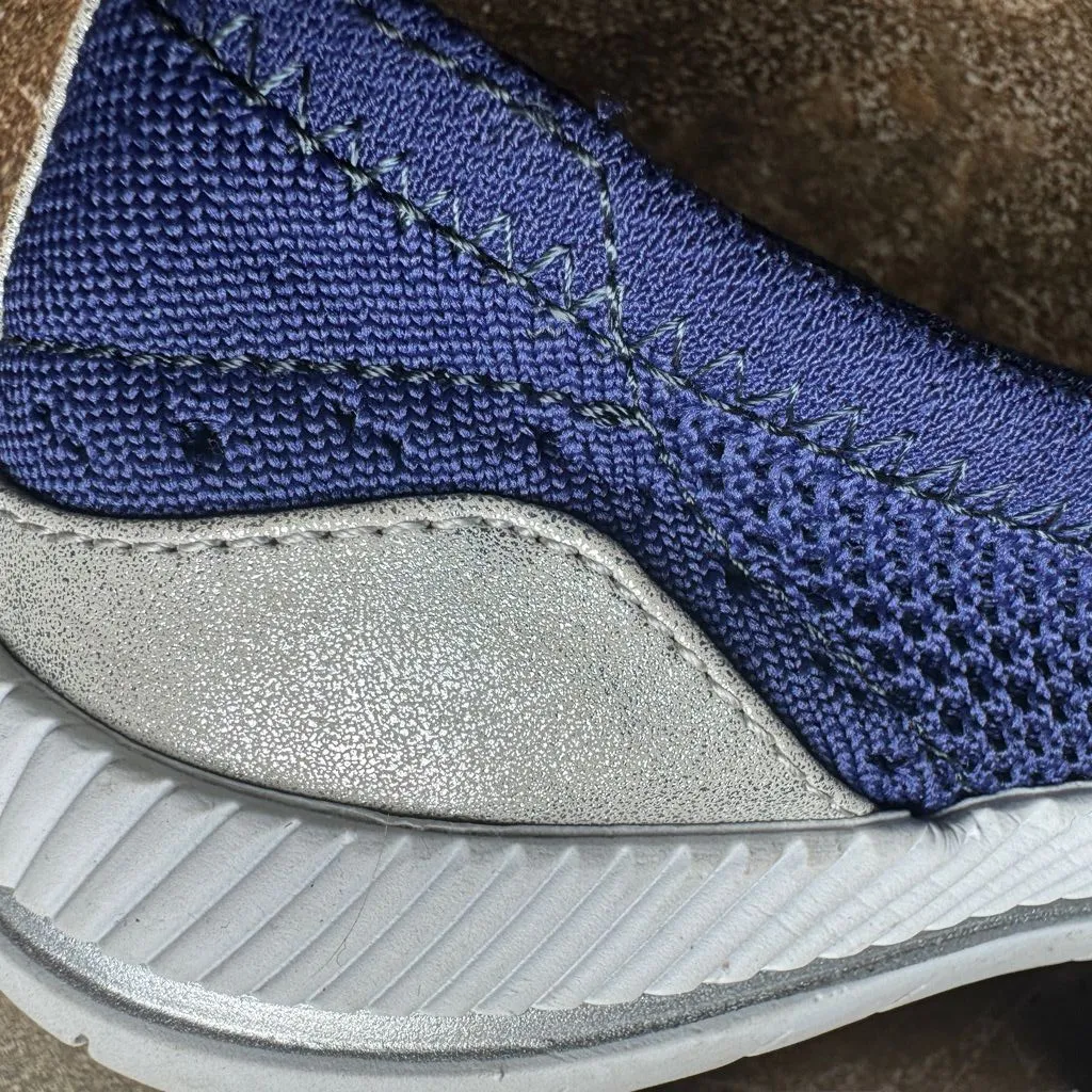 Easy Spirit Womens Glitz 2 Knit Slip On Walking‎ Shoes Sneakers Navy 8.5 - Image 4