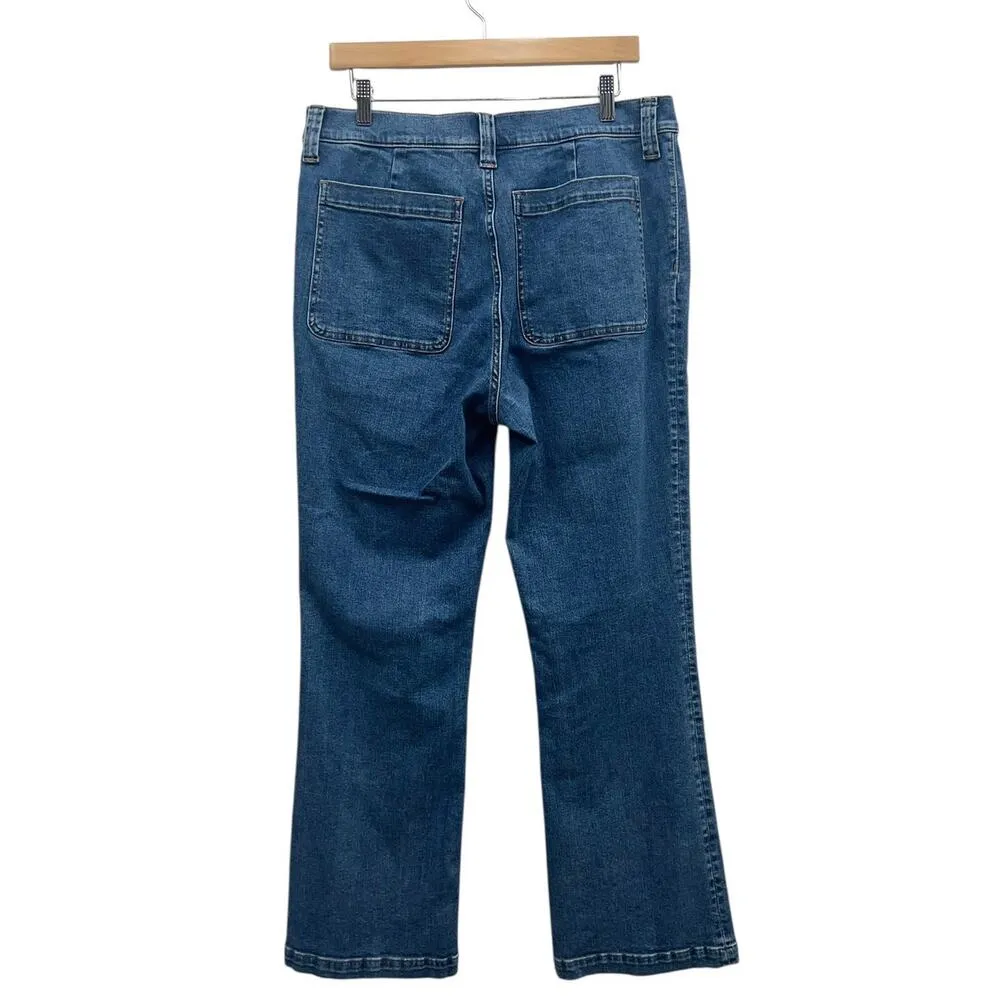 Madewell Tall Kick Out Crop Jeans Elkton Wash NP482 size 32T - Image 5