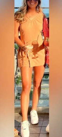 Rust one shoulder romper - Image 2