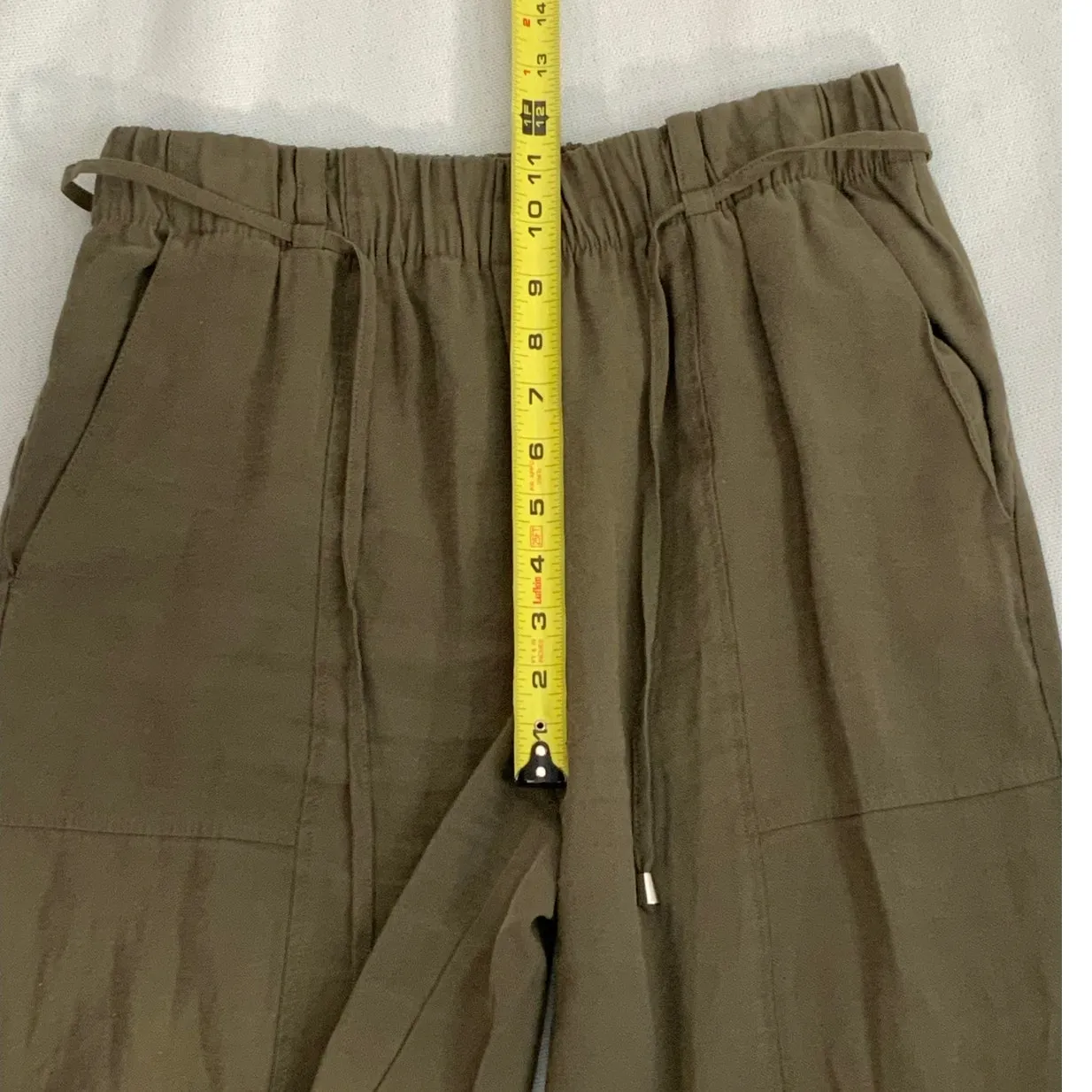 Zara Belted wide legged pants size large - Image 5