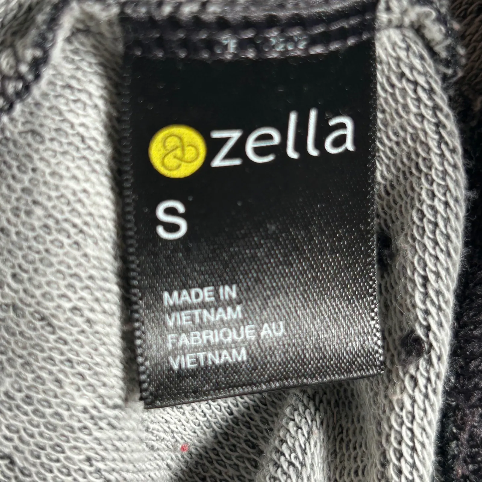 Zella Heathered Grey Knit Cowl Neck Hoodie Thumbhole Cuffs Athleisure Size S - Image 6