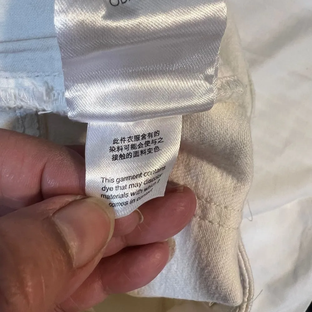 Oil or and the Letterpress White Distressed High‎ Rise Ripped Knee Jeans-6/27 - Image 6