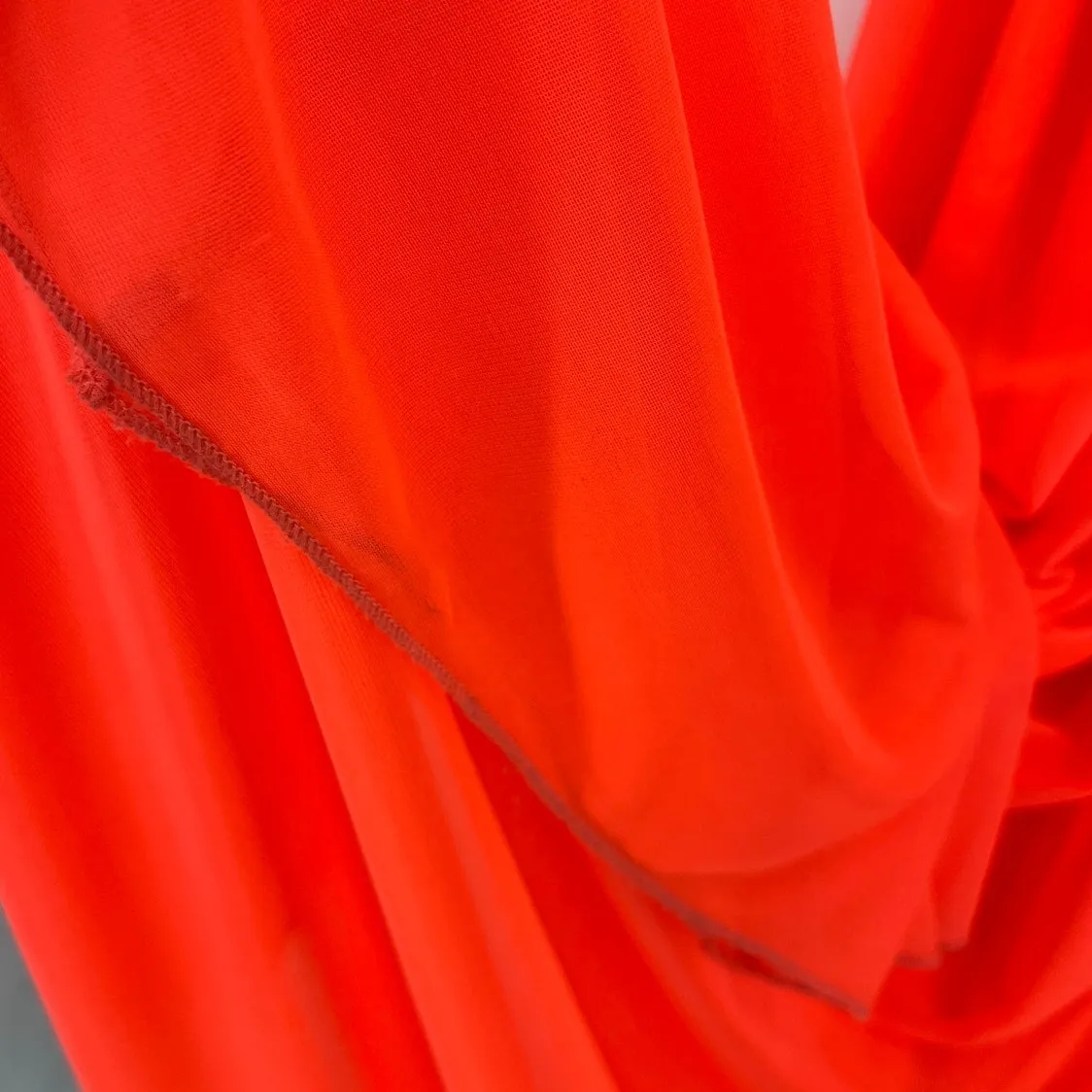 Sequin Hearts Y2K Rhinestone Dress Sz 5 Coral Prom Pageant Glam Maxi HOCO Jewel - Image 9