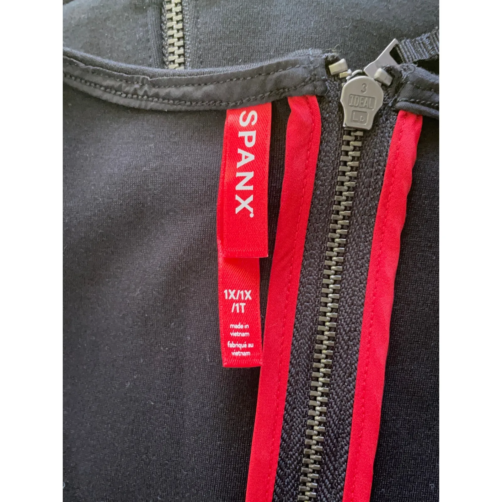 Spanx Perfect Sleeveless Flare Leg Ponte Jumpsuit Slimming Black Size 1X - Image 8