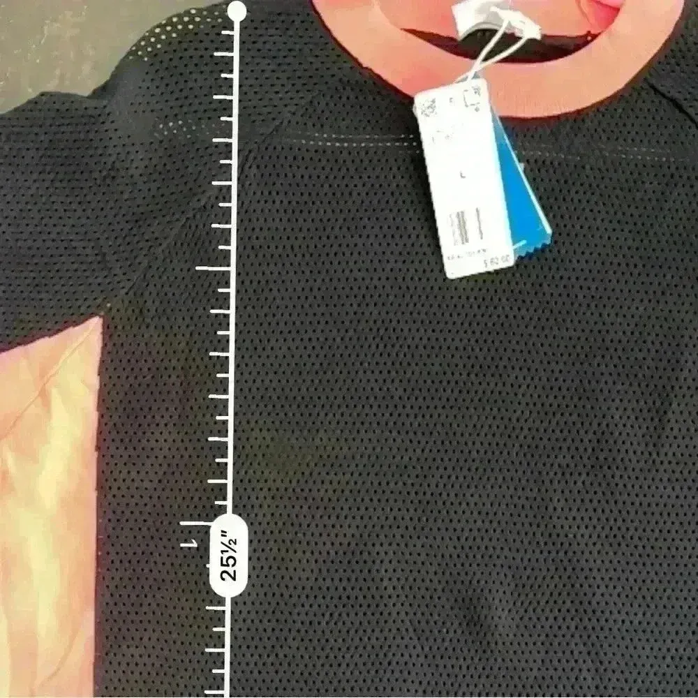 Adidas Black Mesh Women's T-shirt (107) - Image 7