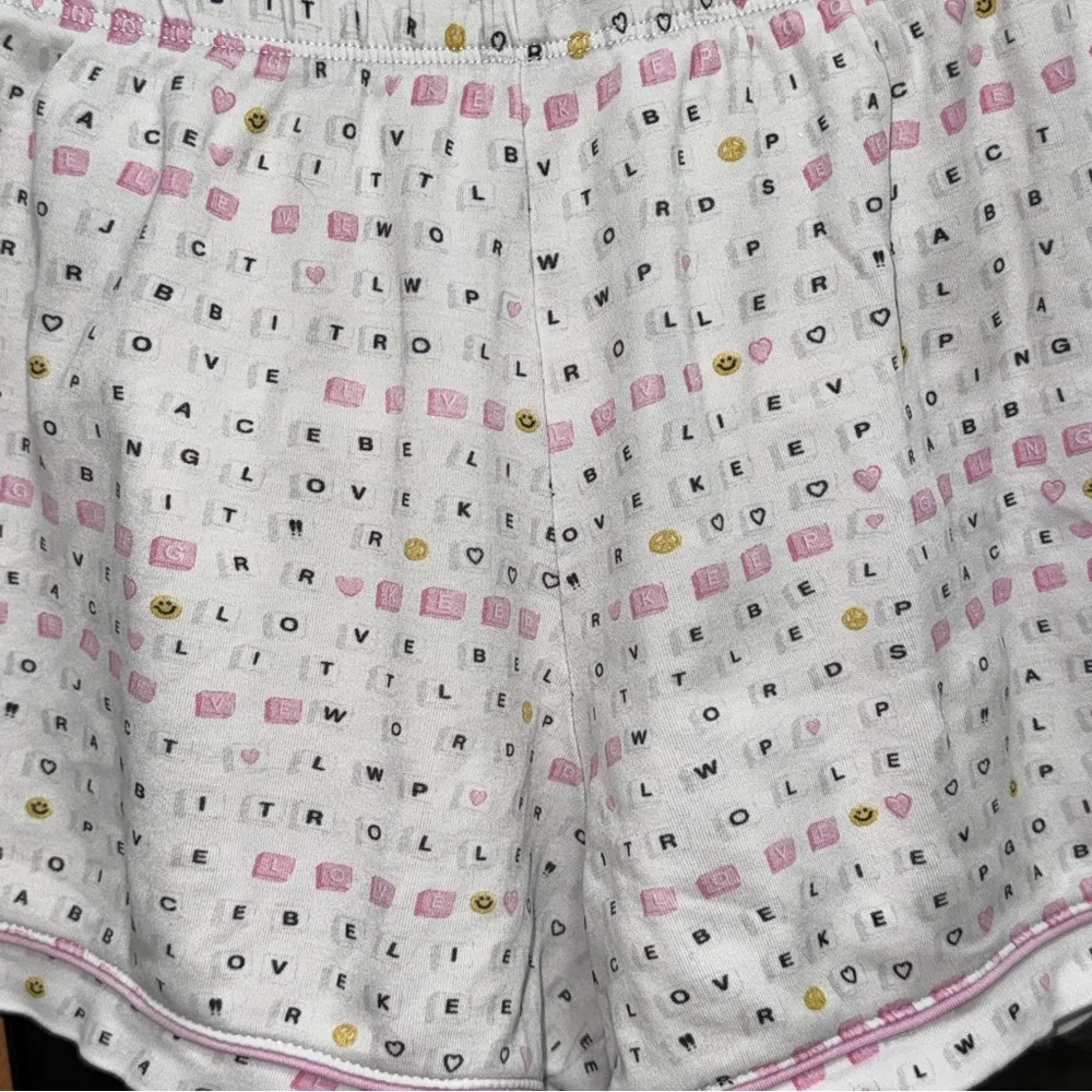 Roller Rabbit x Little Words Project Love & Letters print shorts pajamas pima - Image 2
