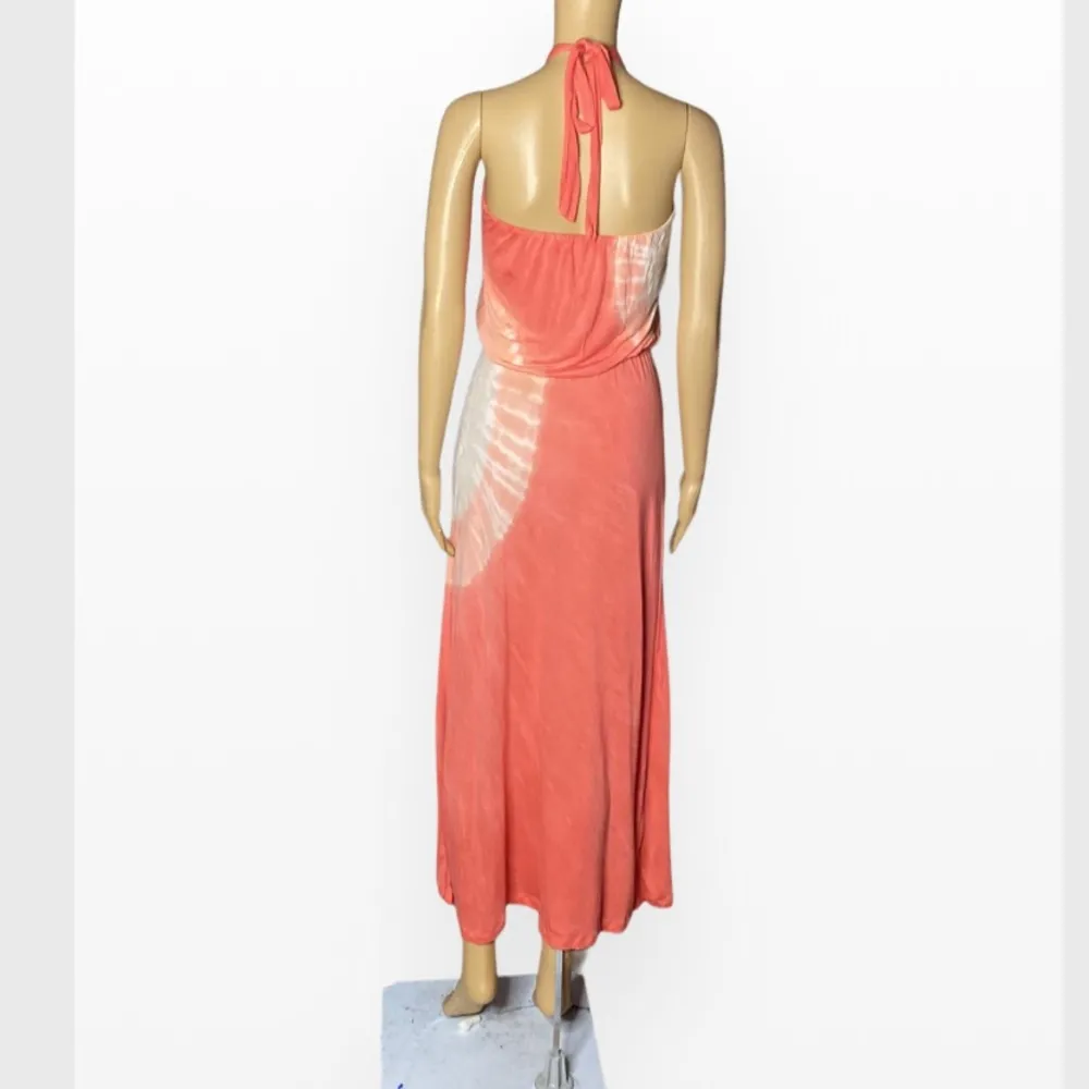 Young Fabulous & Broke Halter Key hole Tie Dye Long Dress Size S - Image 6