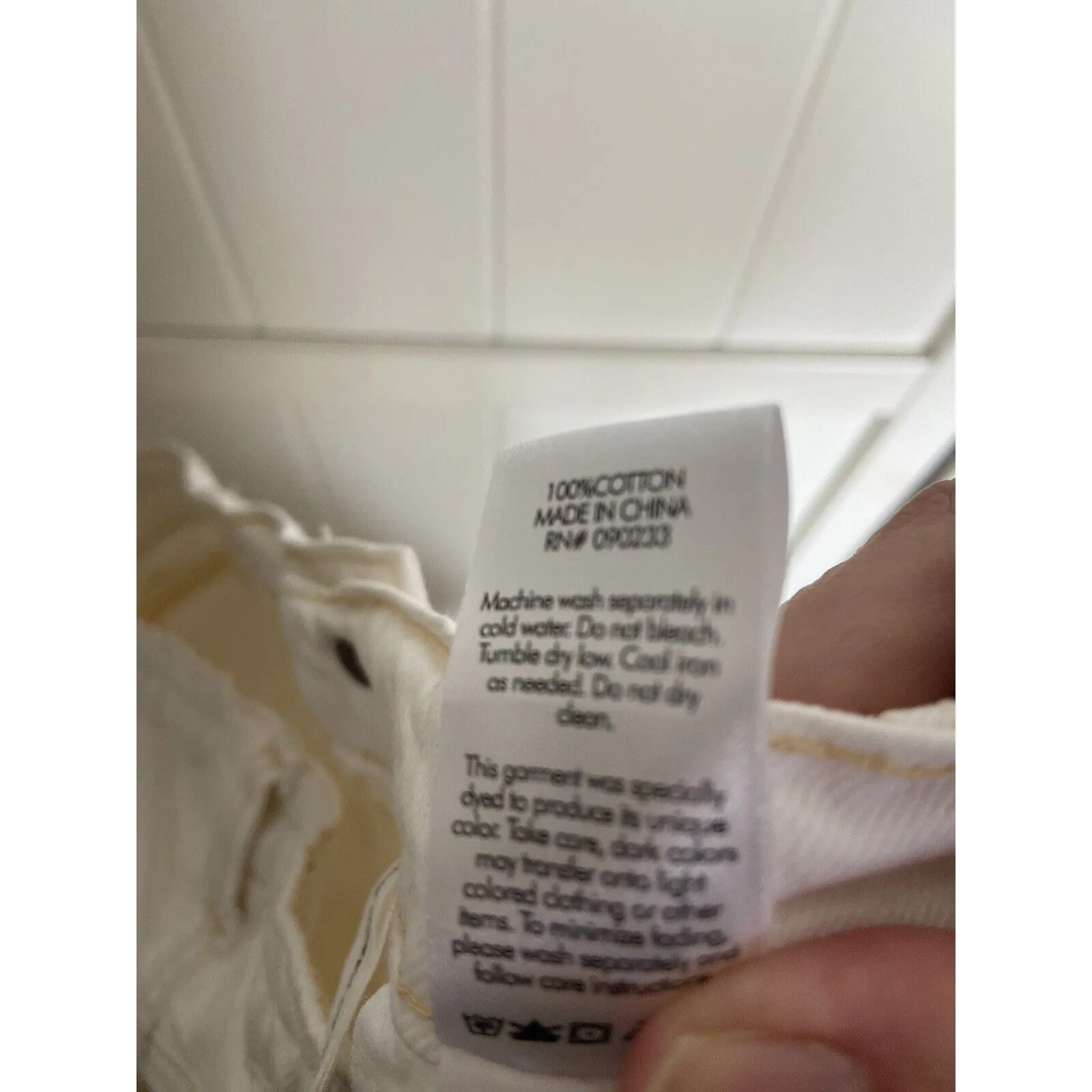 PacSun Womens Shorts Sz S‎ Boy Fit Cargo Shorts Off White Denim Pockets - Image 12