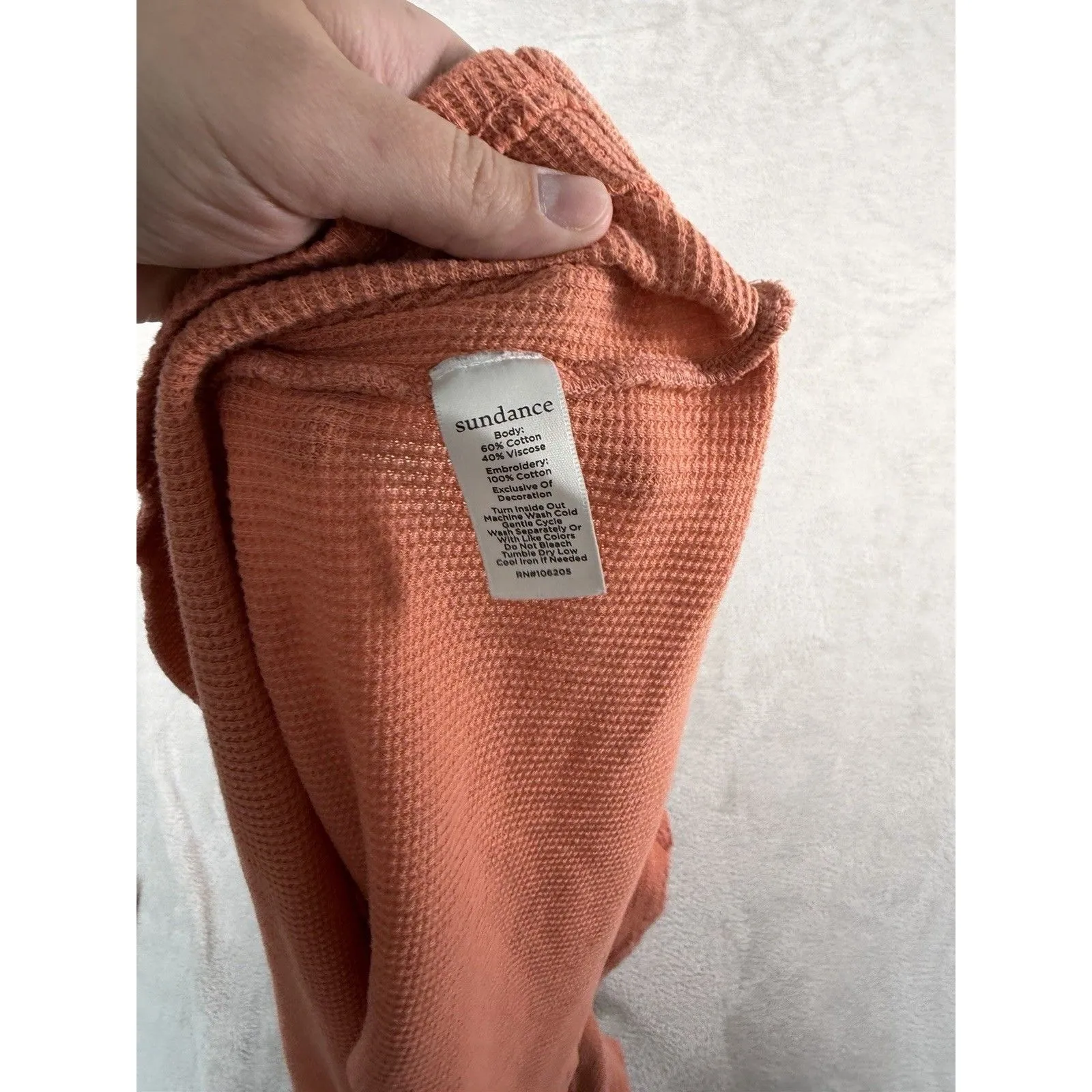 Sundance Catalog Orange Embroidered Sweatshirt Size M Boho Western Beachy - Image 10