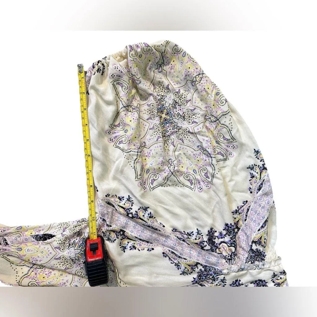 Free People Spring‎ Girl Talk balloon Sleeve  ivory womens Tunic Top XS Boho - Image 11