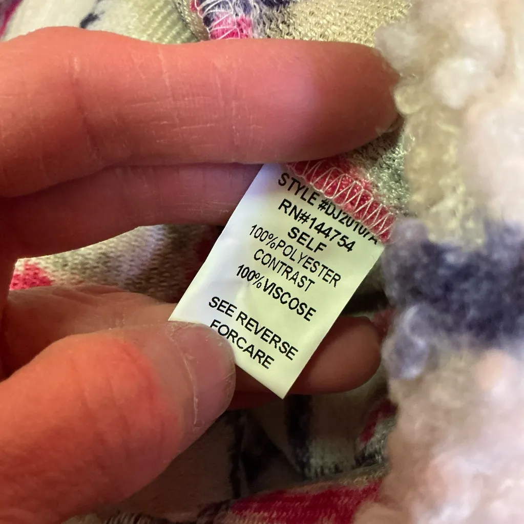 Davi & Dani Fuzzy Plaid Shacket - Image 3