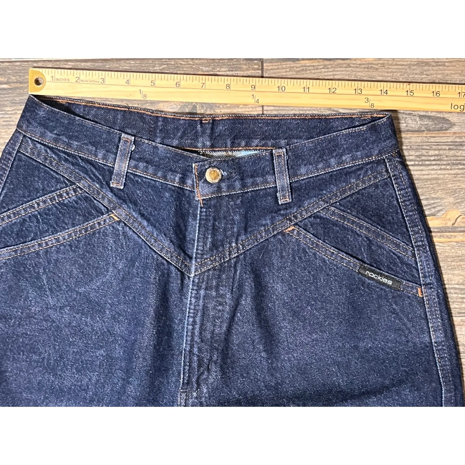 Vintage Rocky Mountain Rockies Jeans Womens 11/12 High Rise Western Bareback EUC - Image 6