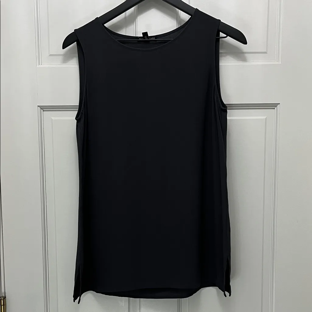 Eileen Fisher Linen & Silk Sleeveless Tank Tops - Size XXS & XS - Image 6