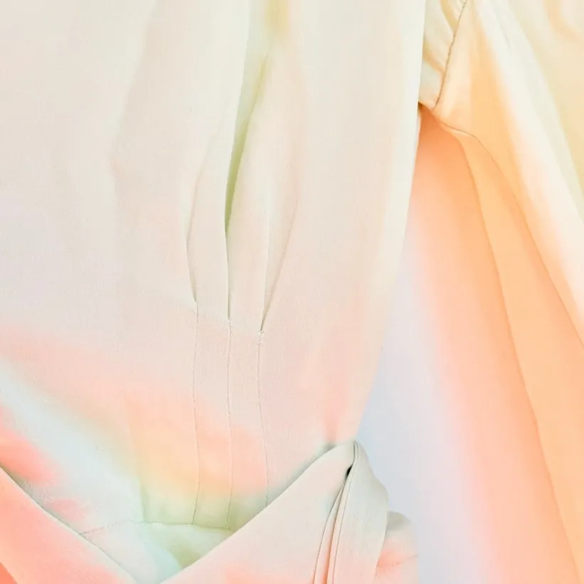 Stone Cold Fox 100% Silk Sage Beverly Blouse Size 1 Bell Sleeve Feminine Chic - Image 11