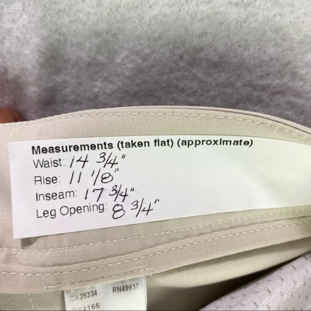 Tail‎ Womens Pants Size 6 Stretch Beige High Rise Straight Leg Cropped - Image 13