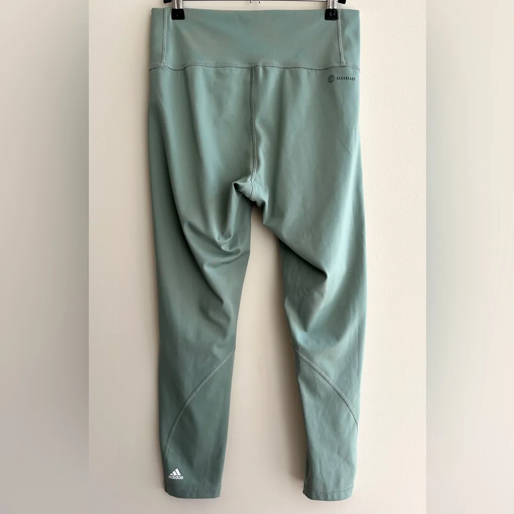adidas Light Green Leggings, Women’s Activewear Leggings, Size Large - Image 7