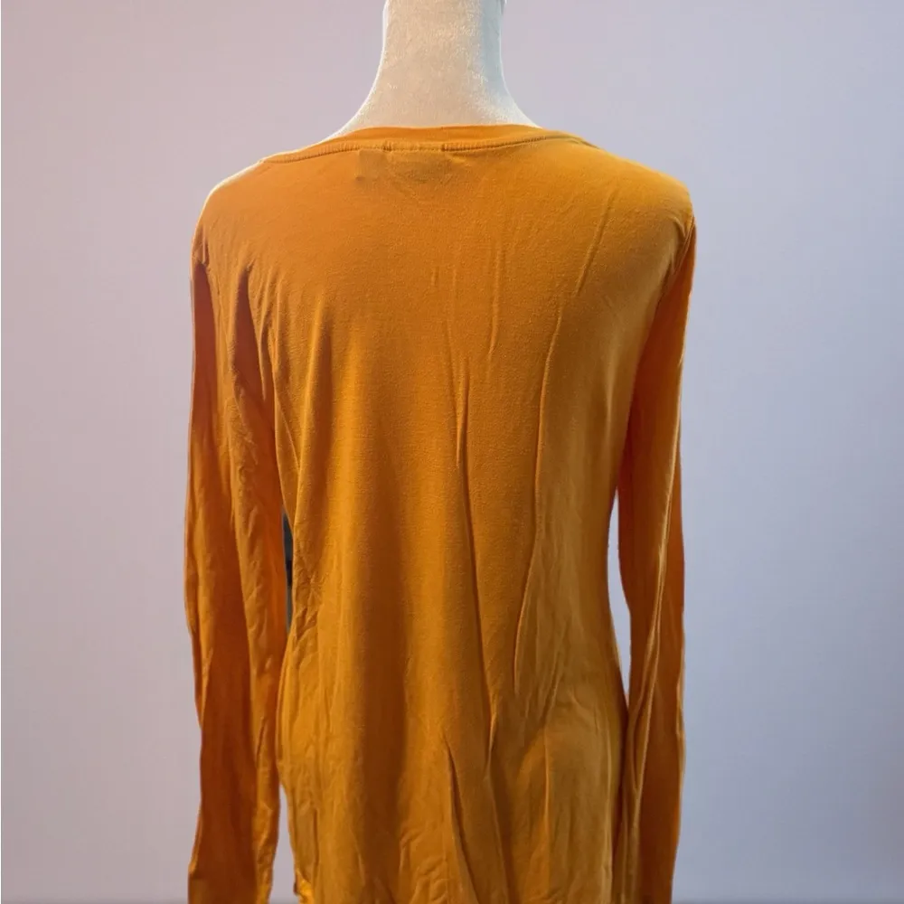 Versona Orange Long Sleeve Fitted Tunic - Image 3