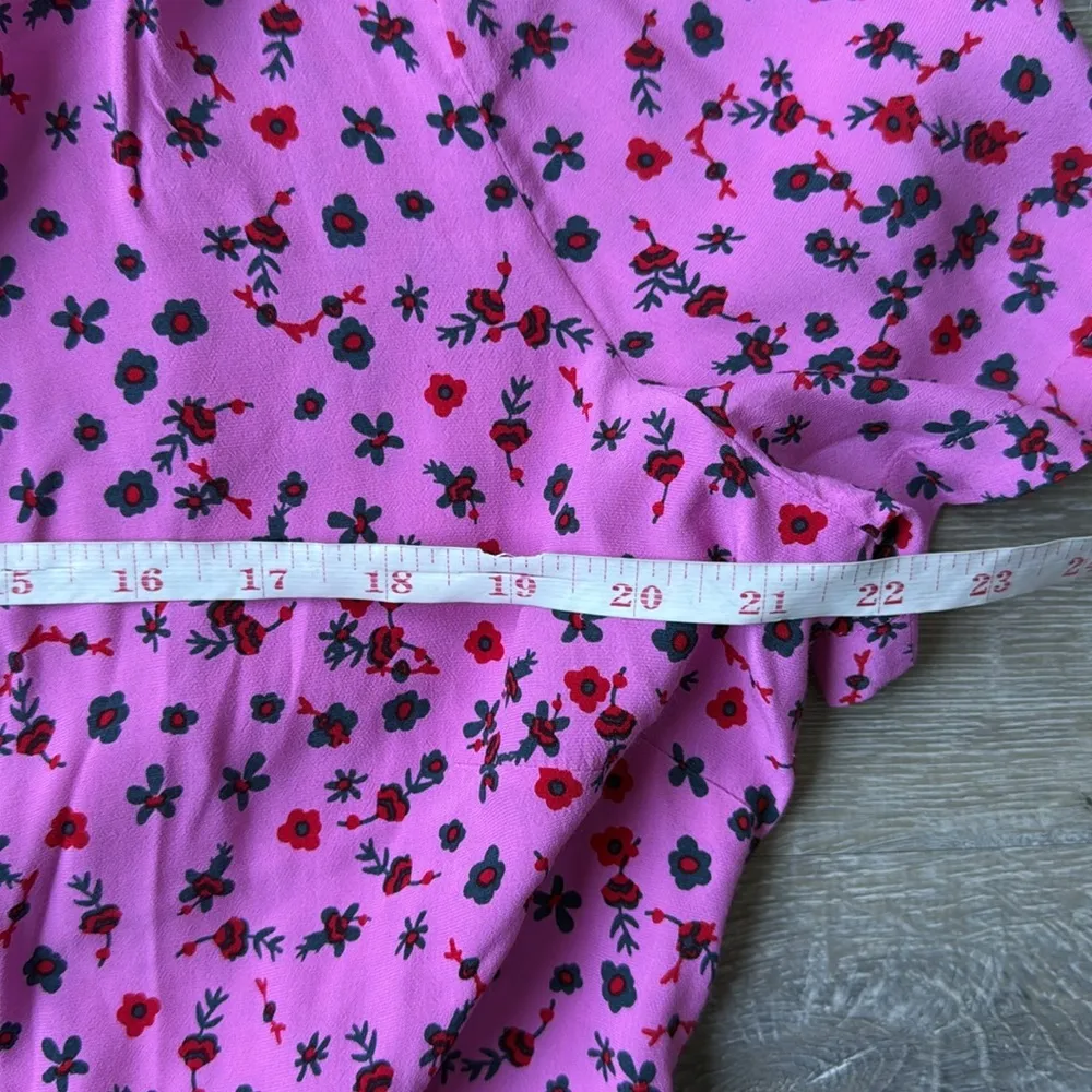 DIANE VON FURSTENBERG Saville floral-print crepe de chine mini wrap dress Large - Image 13