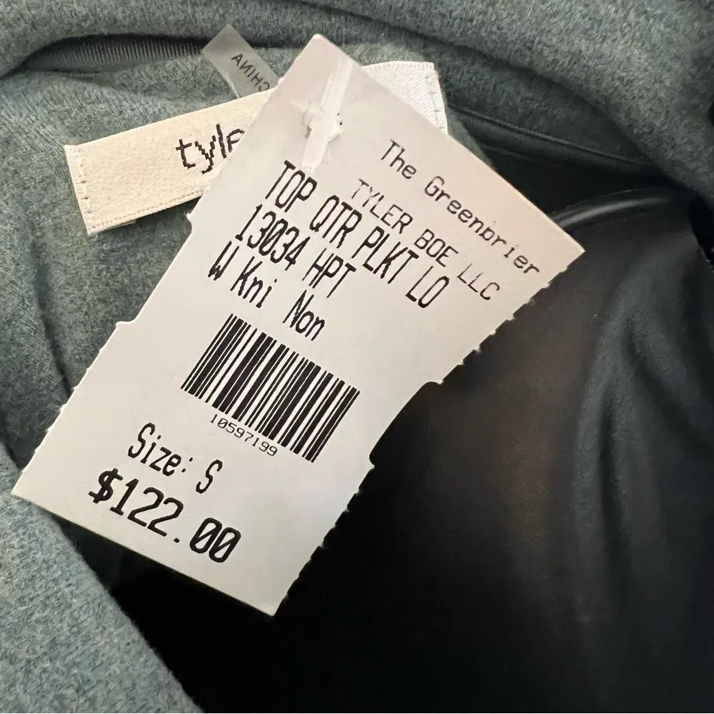 Tyler Boe Quarter Zip Lounger Set in Heathered Patina Green Size undefined - Image 6