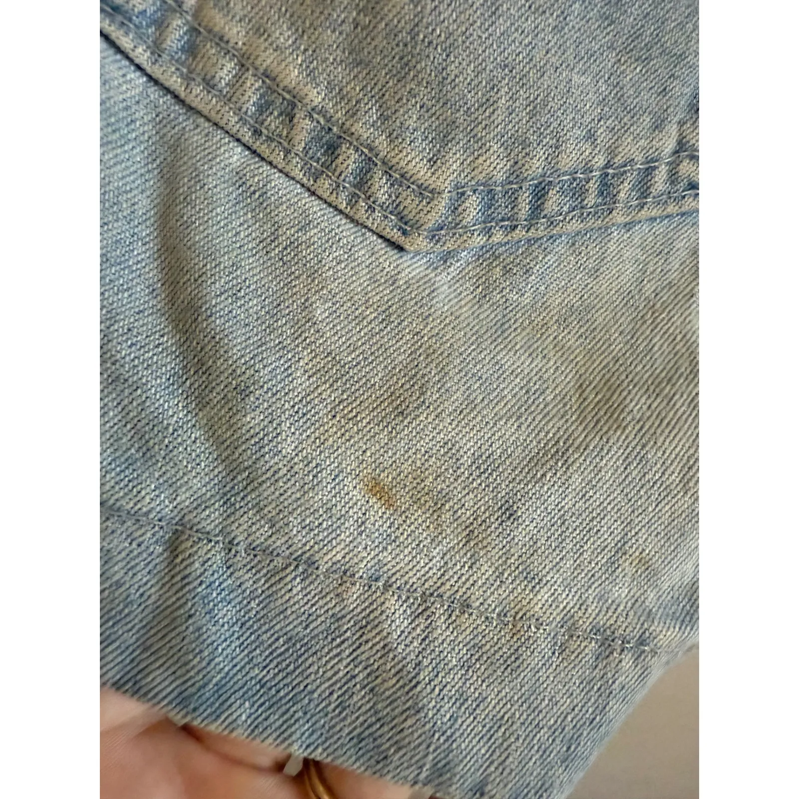 Lee Dungarees Denim Shorts Womens Vintage Can't Bust Em Low Rise Loose Fit - Image 5