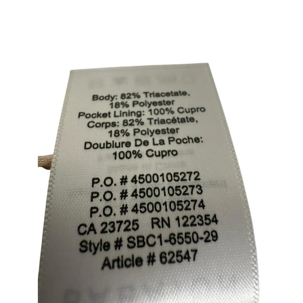 Babaton Conan Nude Blush Crepe Side Stripe Slim Ankle Trouser Pants Size 10 - Image 8