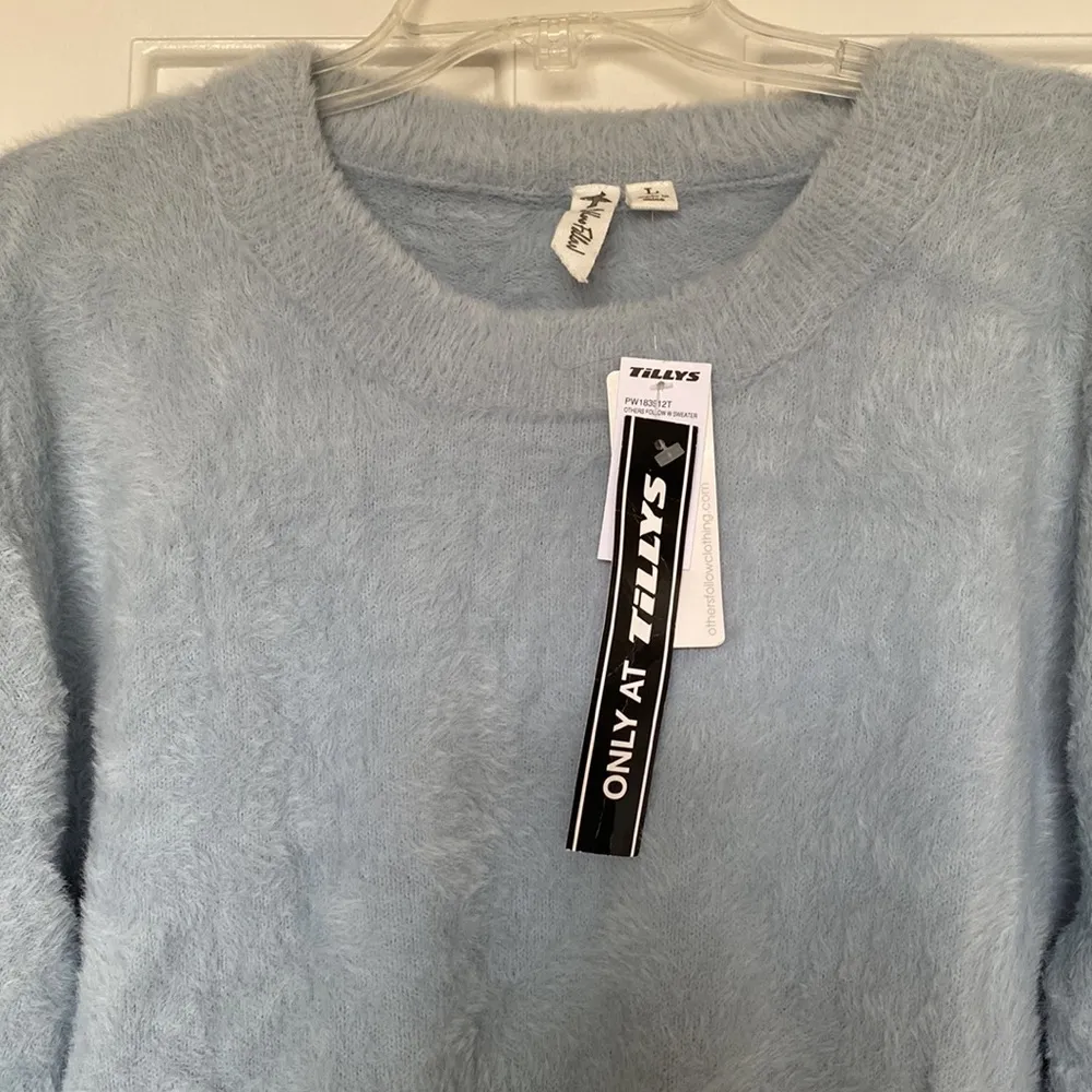 Tilly’s Light Blue Fuzzy Sweater - Image 2