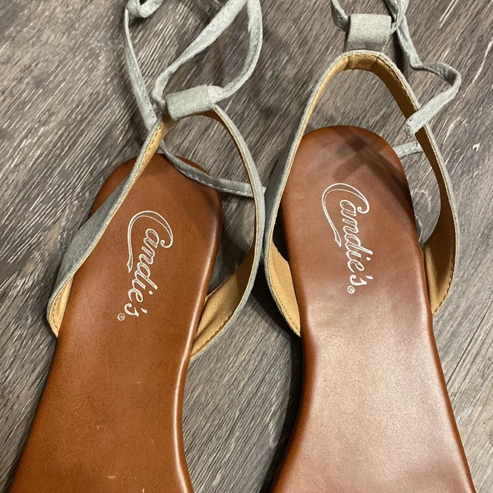 Candie’s Lace Up Sandals Size 8 - Image 2