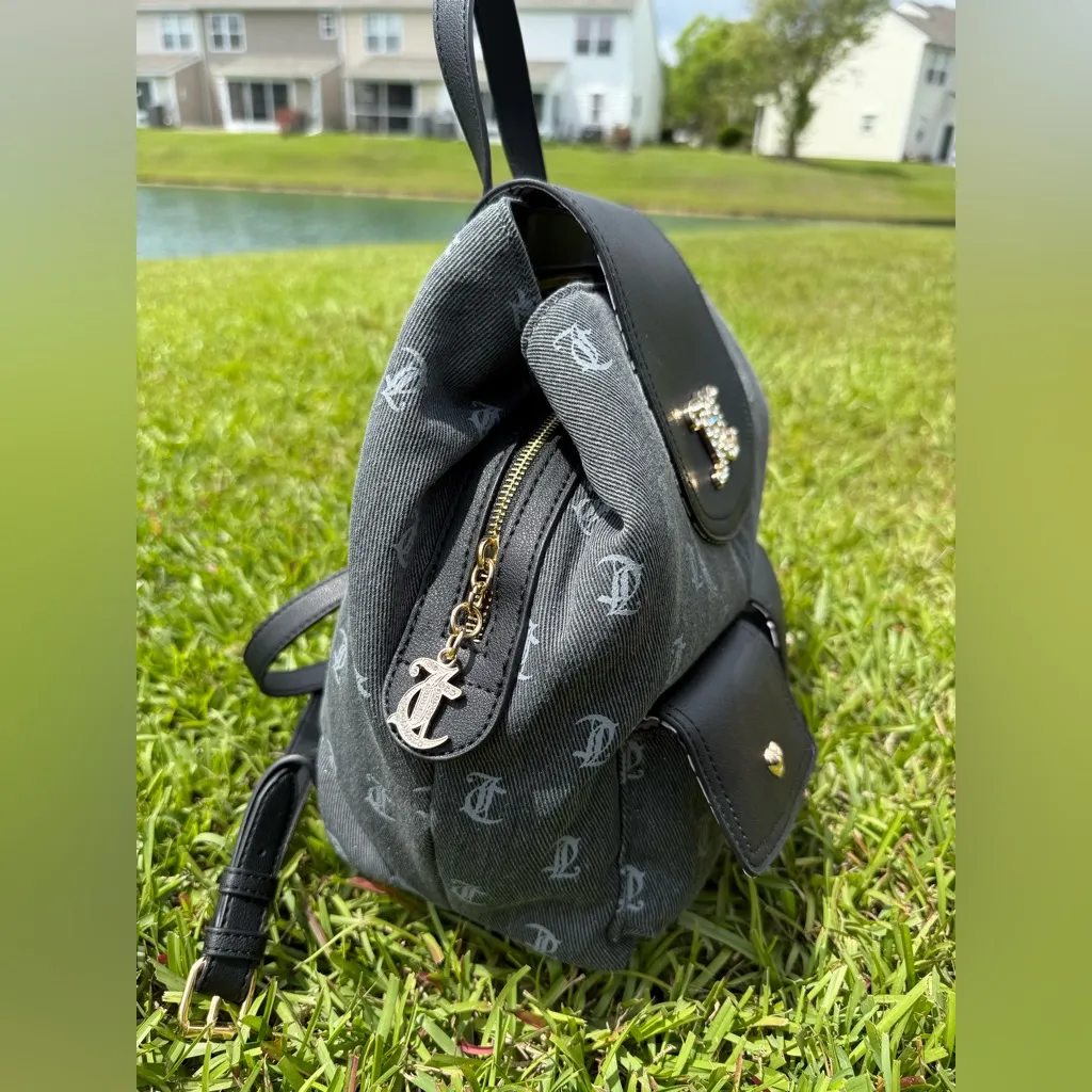 Juicy couture black gray backpack - Image 5