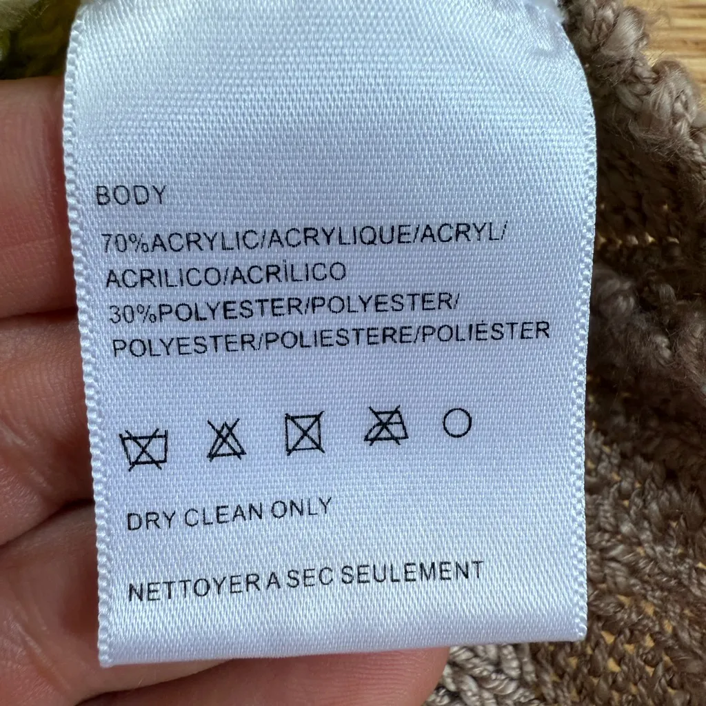 HARLYN Anthropologie Stitched & Striped Pullover Sweater Boho Festival Knit S - Image 7