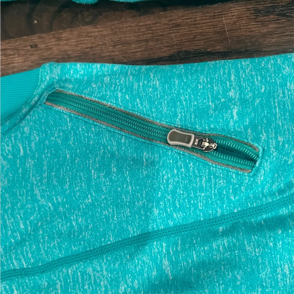 Lululemon Swifty Tech Half-Zip Teal Long Sleeve Top Size 4 - Image 14
