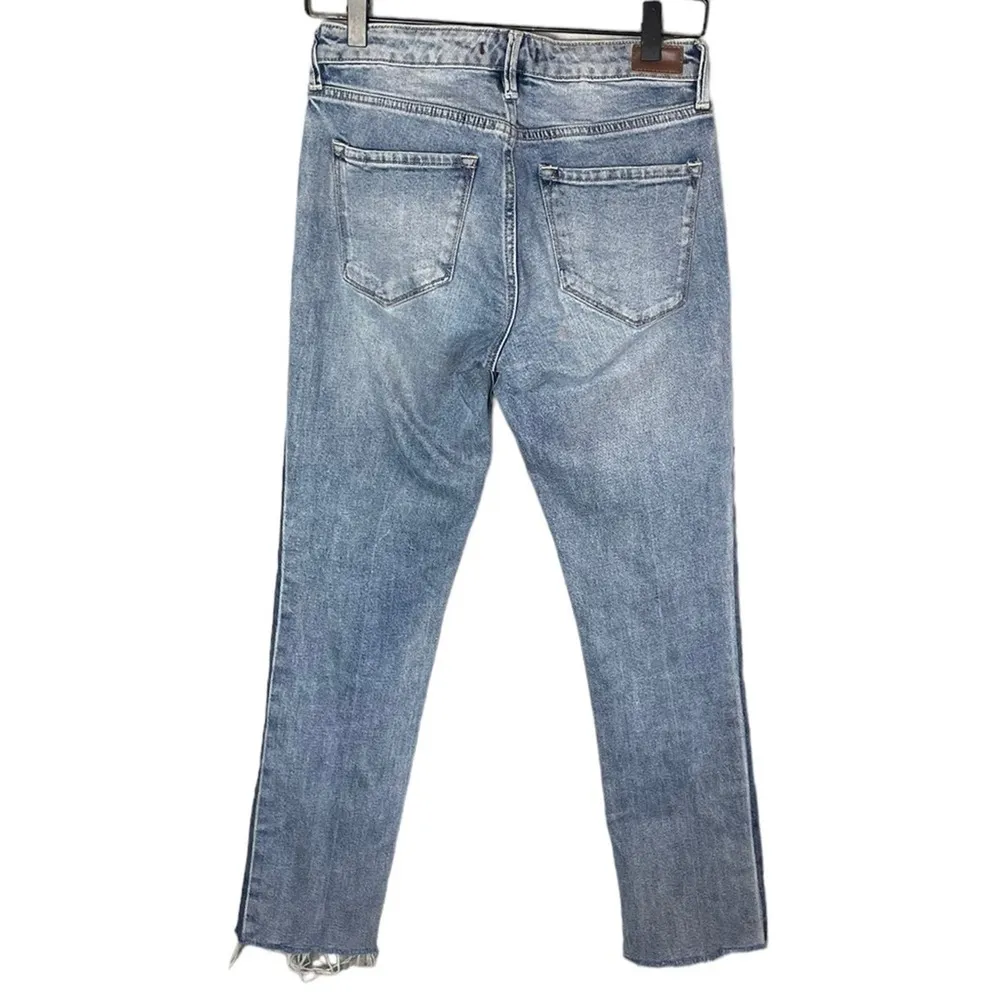 Dear John Women’s Stella High Rise Slim Straight Cropped Jeans Sz 25 in Coastal - Image 6