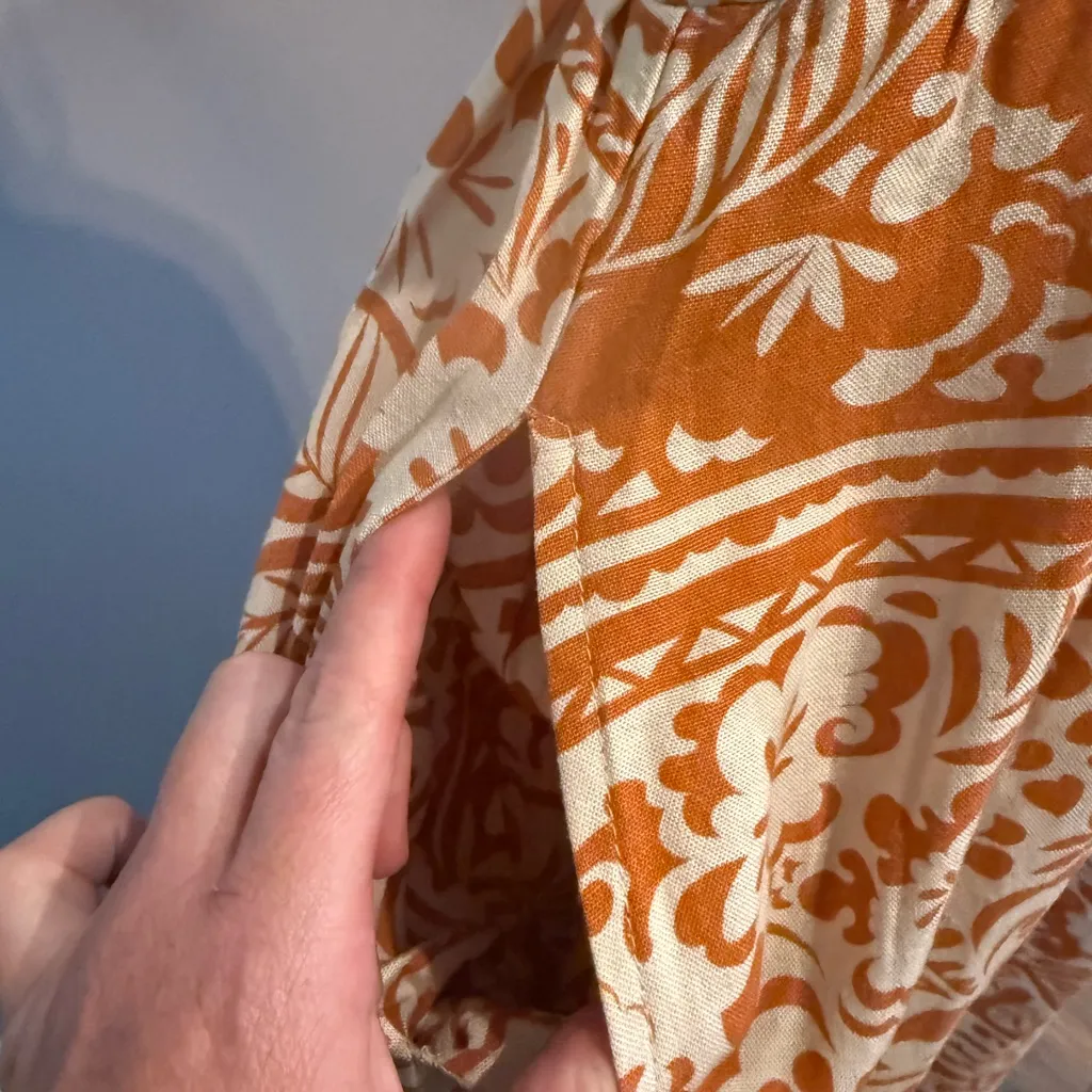 Japna Terracotta Floral Maxi Dress - Image 6